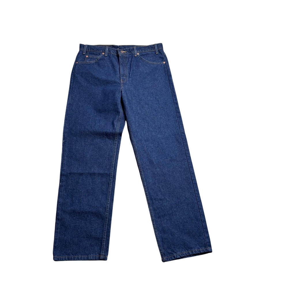 Levi Strauss 505 Mens 36x30 Regular Fit Straight Orange Tab Denim Jeans
